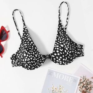 NEW SHEIN Dalmation Bikini Top